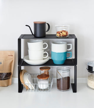 Stackable Countertop Shelf - Two Sizes - Steel - By Baano