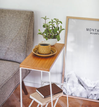 End Table (22" H)  - Steel + Wood - By Baano