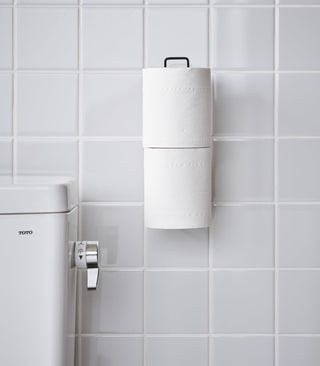Traceless Adhesive Toilet Paper Holder - Steel - By Baano
