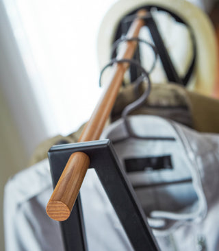 Coat Rack with Shelf (55" H)  - Steel - By Baano