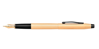 Classic Century® Brushed Rose-Gold PVD Fine Nib Fountain Pen - By Baano