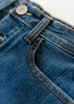 Zana Front Button Denim Midi Skirt - By Baano