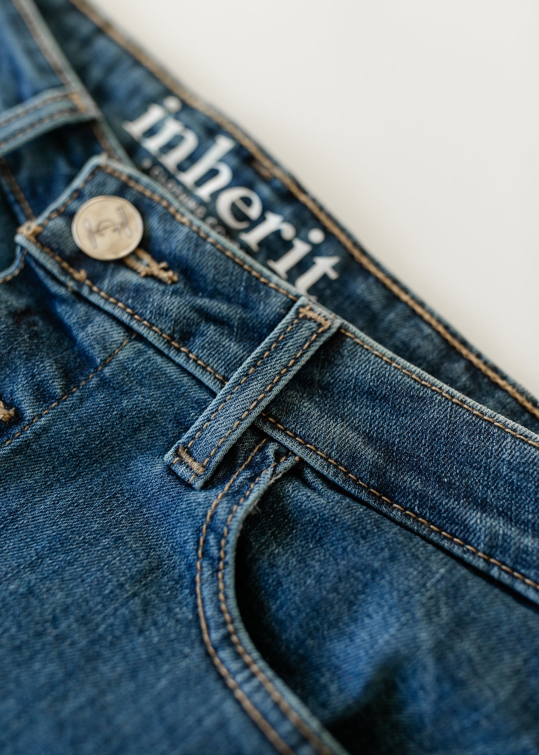 Zana Front Button Denim Midi Skirt - By Baano