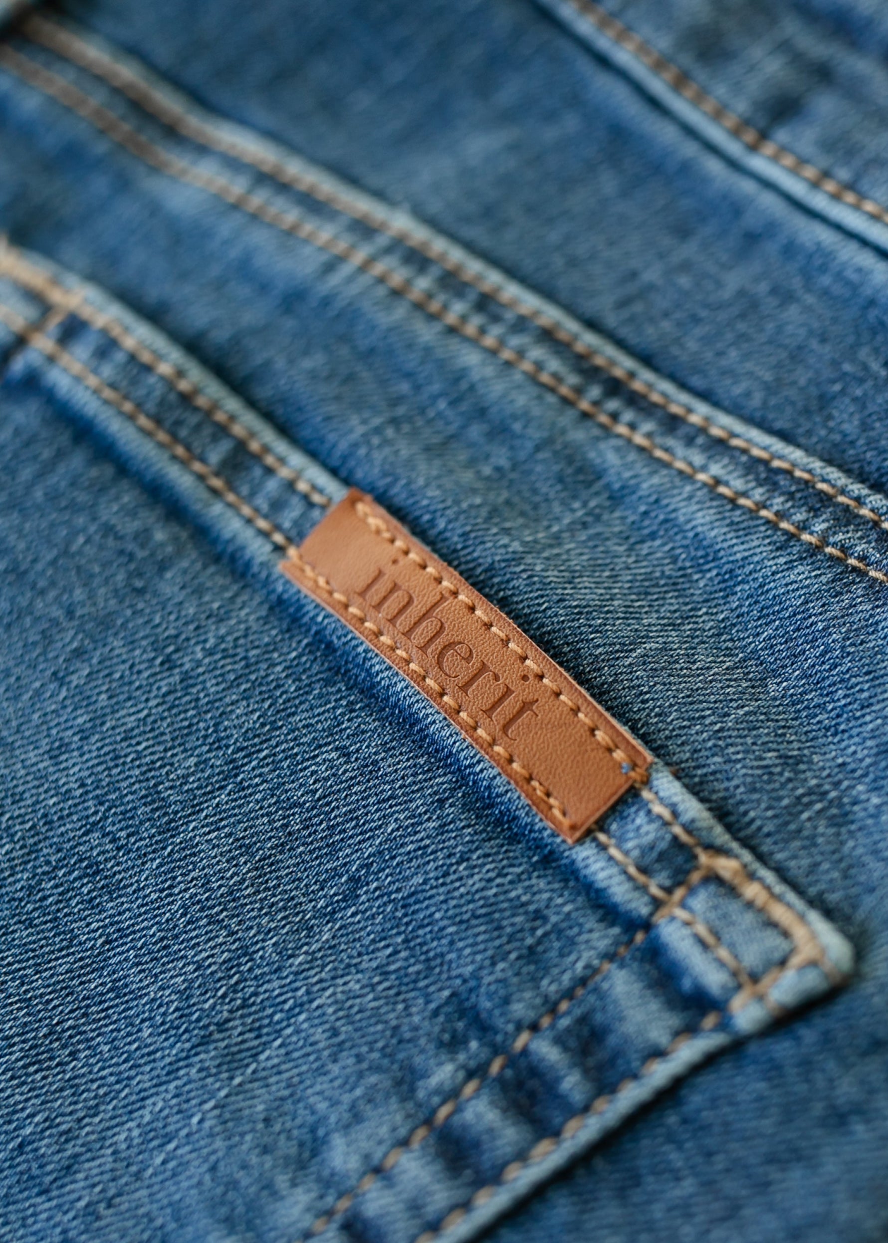 Zana Front Button Denim Midi Skirt - By Baano