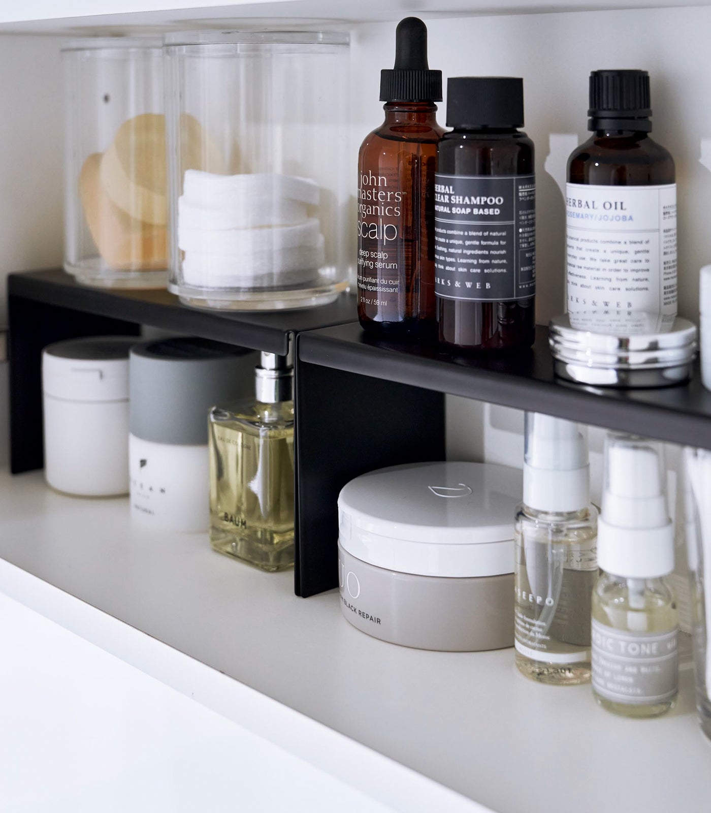 Medicine Cabinet Riser [Set of 2] - Steel Yamazaki Home