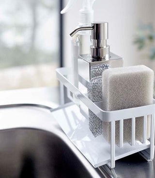 Sponge & Bottle Holder - Steel - By Baano