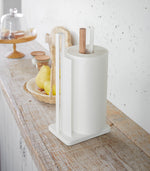 Paper Towel Holder - Steel + Wood - By Baano