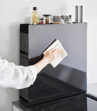 Two-Tier Sliding Drawer Seasoning Rack - Steel - By Baano