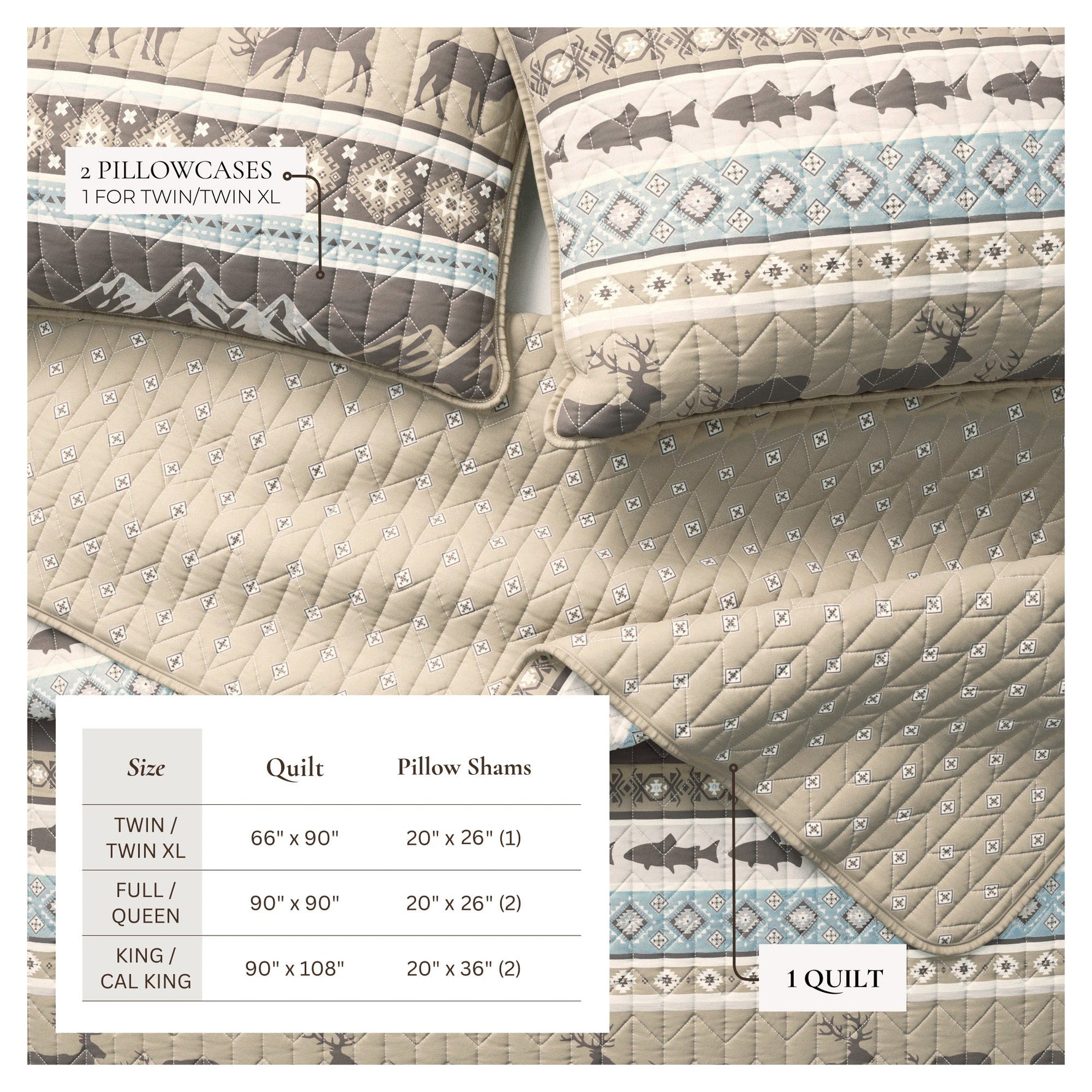 3-Piece Lodge Quilt - Yosemite Collection