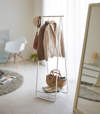 Coat Rack with Shelf (55" H)  - Steel - By Baano