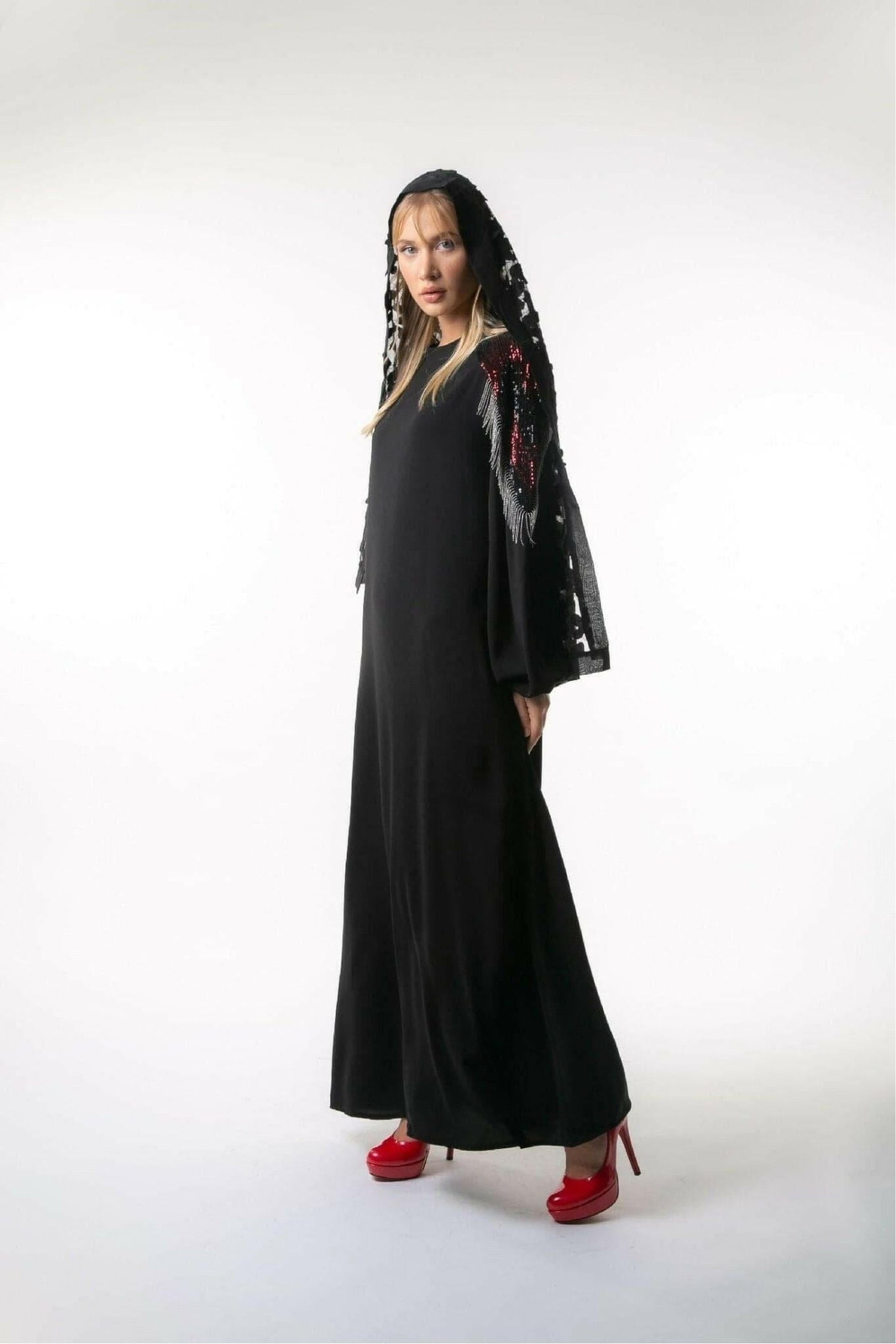 Layla Long Maxi Dress Abaya - Glamourous Grace