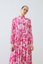 Polly Floral Maxi Dress In Light Pink - By Baano