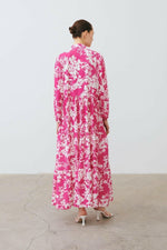 Polly Floral Maxi Dress In Light Pink - By Baano