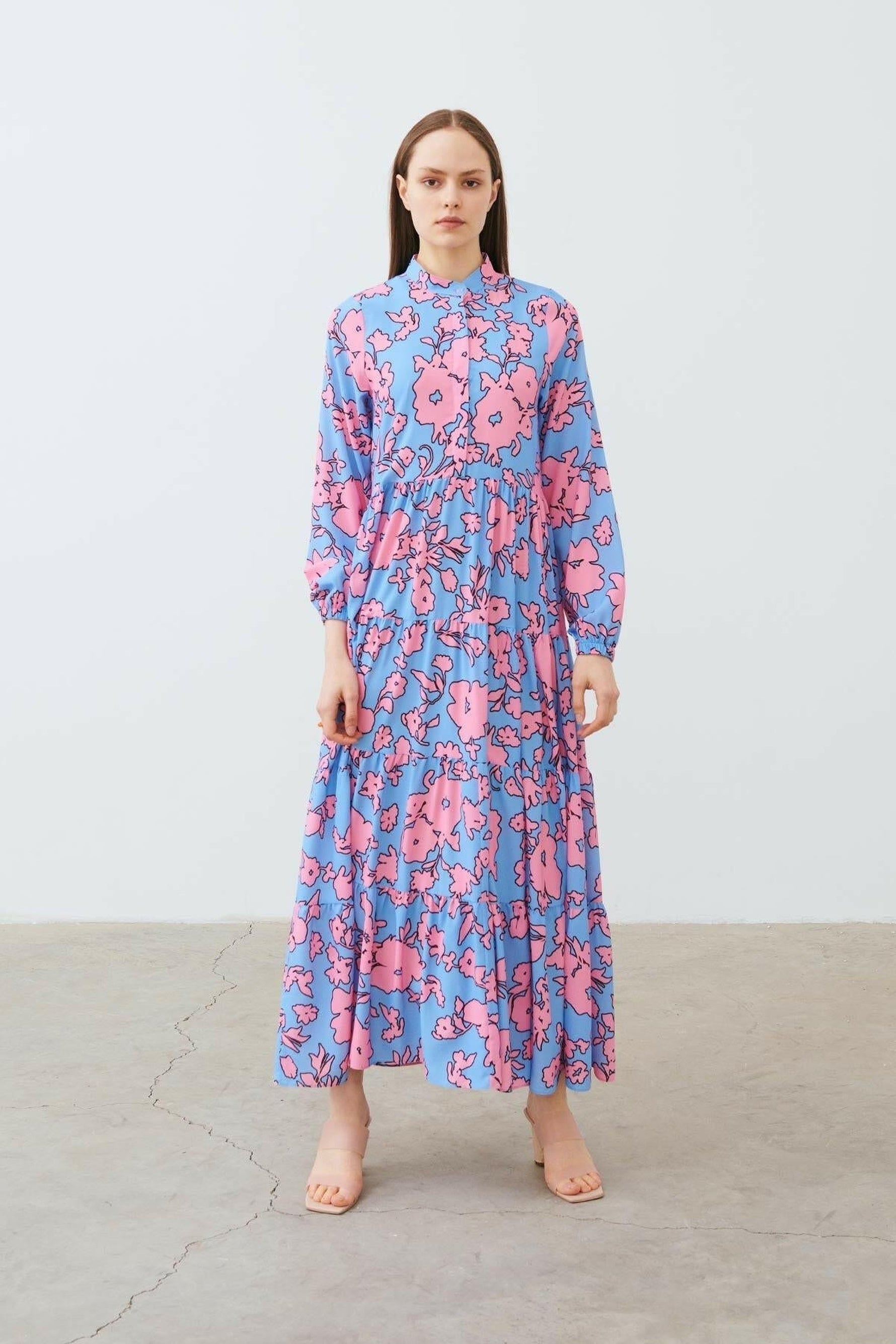 The Riva Dress In Lavender and Seafoam - By Baano