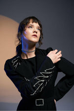 Embellished Designed Open Front Abaya - Kimono - Wear it How You Like iT - Glamourous Grace