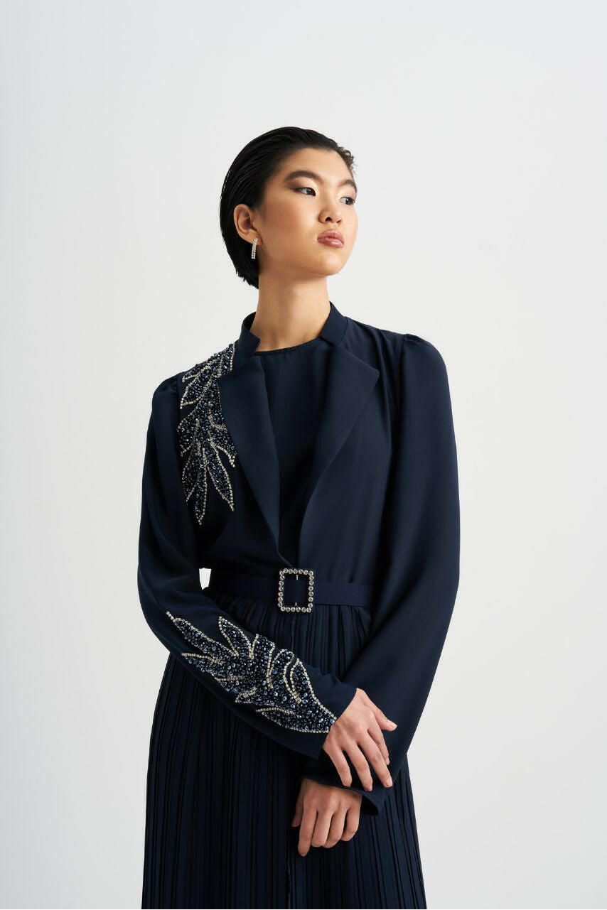 Embellished Designed Open Front Abaya - Kimono - Wear it How You Like iT - Glamourous Grace