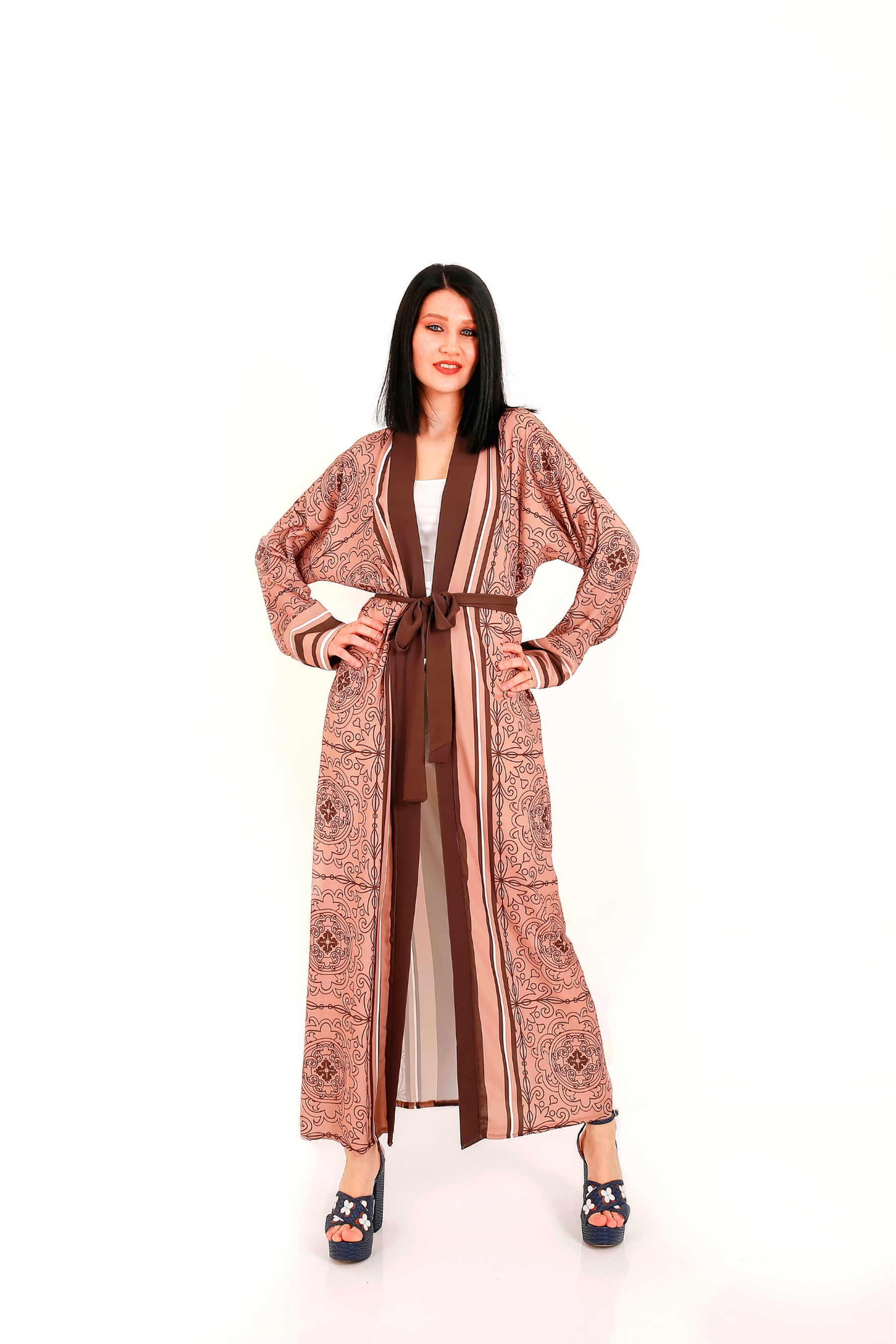 Sasha Japanese Inspired Open Front Kimono - By Baano