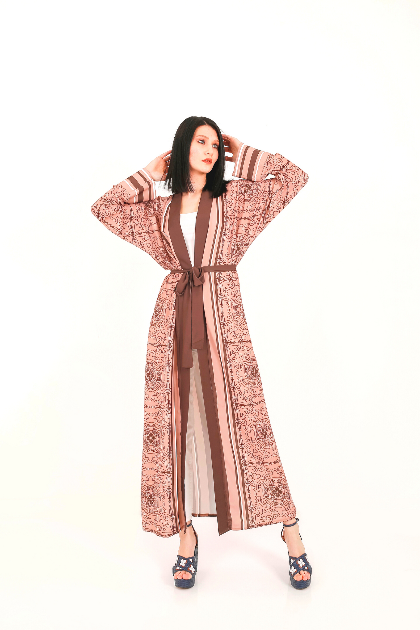 Sasha Japanese Inspired Open Front Kimono - By Baano