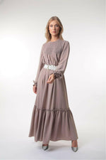 Mina Tiered Long Maxi With Long Sleeves - Glamourous Grace