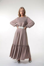 Mina Tiered Long Maxi With Long Sleeves - Glamourous Grace