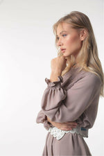 Mina Tiered Long Maxi With Long Sleeves - Glamourous Grace