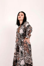 Paisley Maxi Dress with Long Sleeves - Glamourous Grace