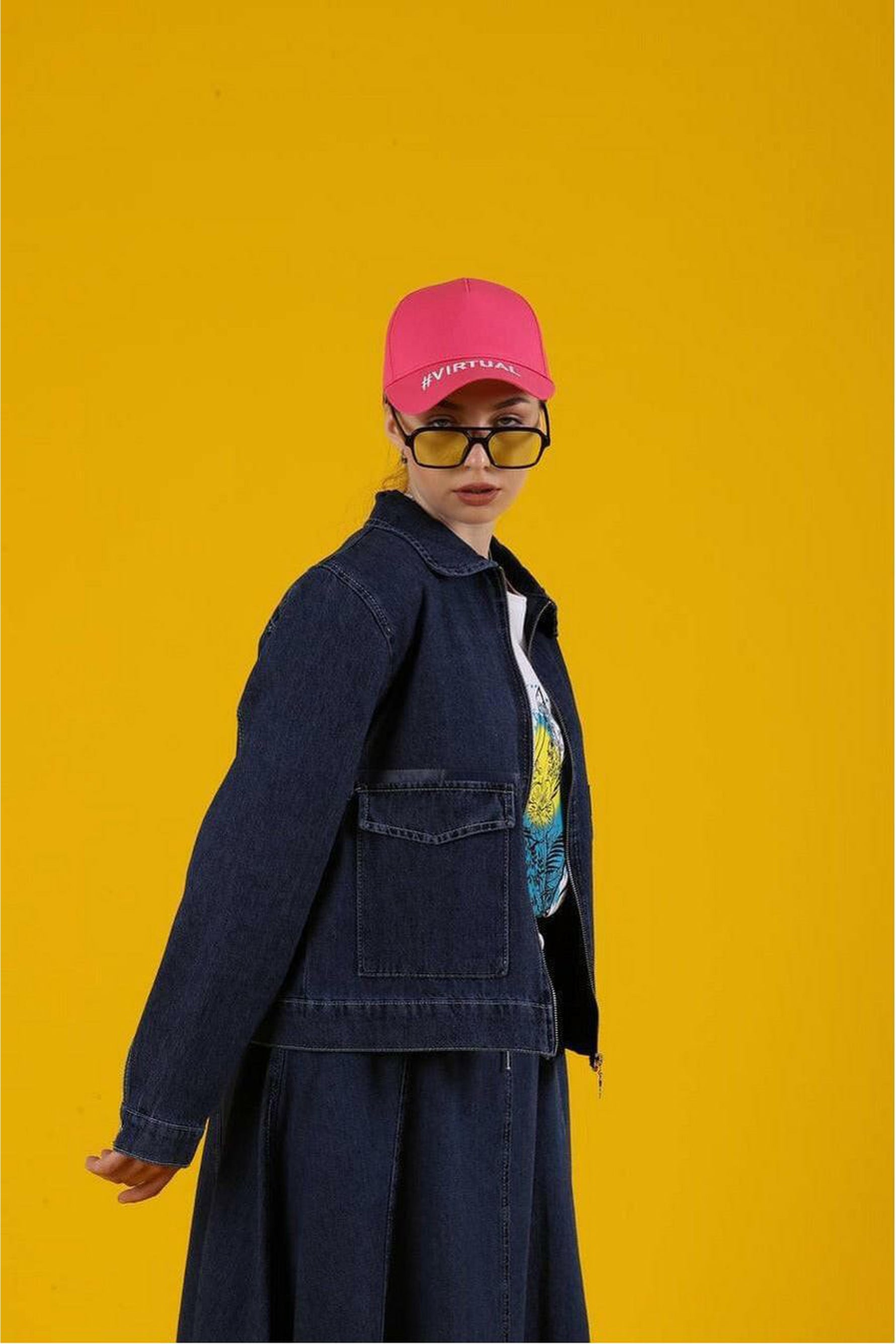 Lilly Denim Skirt Set - a versatile and comfortable two-piece set - By Baano