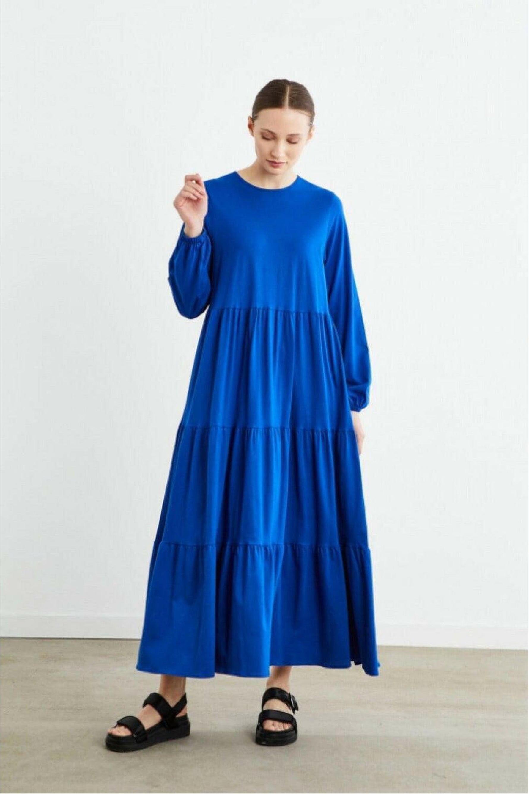 Debra Cotton Maxi with Long Sleeves - By Baano