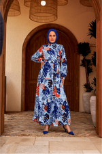 Mona Long Women Maxi Dress with Long Sleeve - By Baano