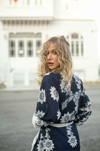 Sienna Open Front Japanese Inspired Kimono - By Baano