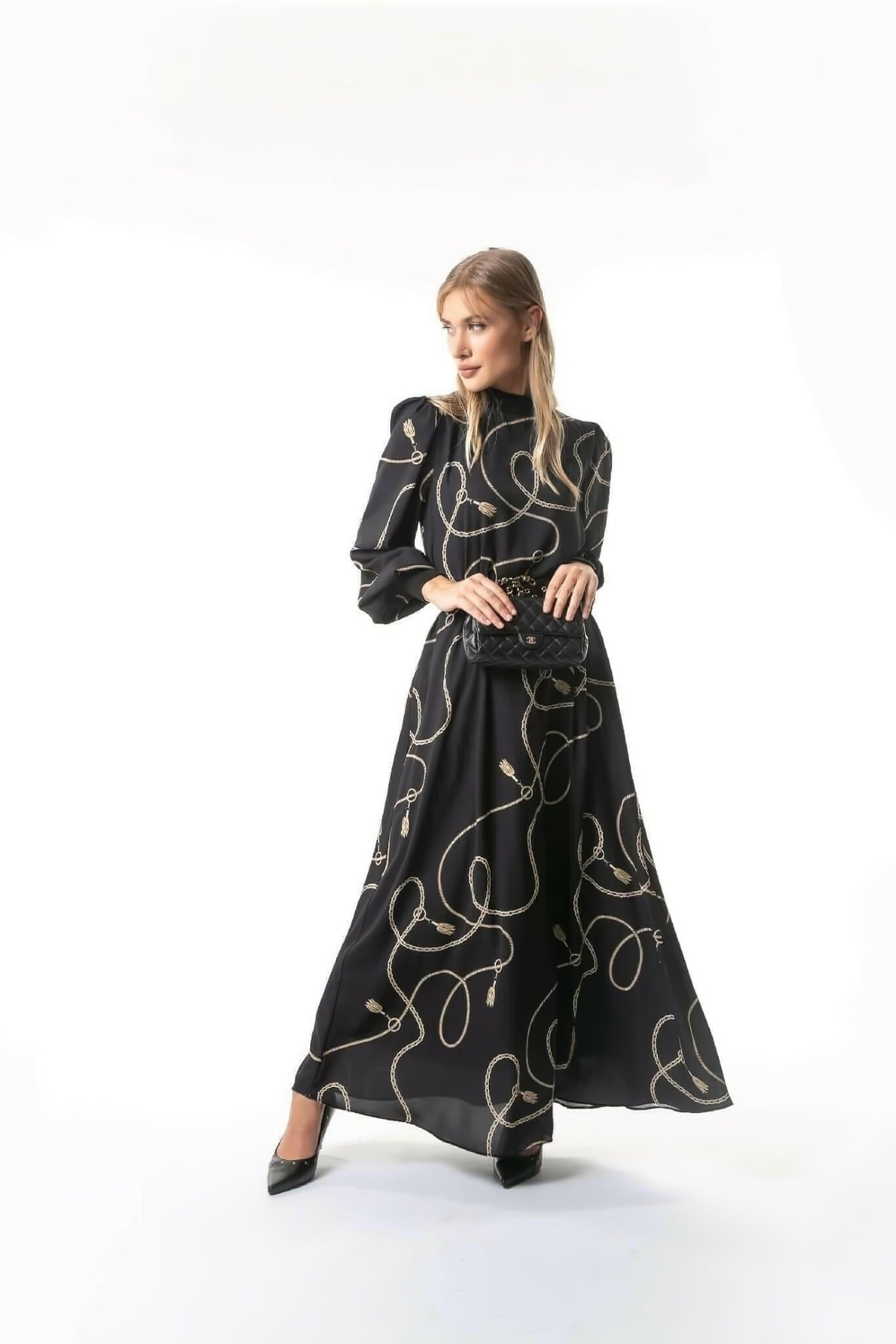 Alexia Long Maxi with long sleeves zara dress - By Baano