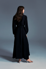 Mia Black Midi Dress - Women Dress - By Baano